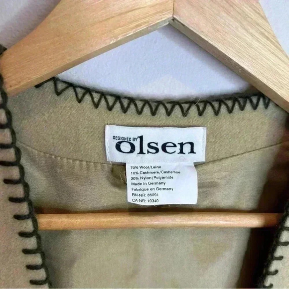 NWT OLSEN Wool Cashmere Vest PTP 24” - Picture 12 of 13